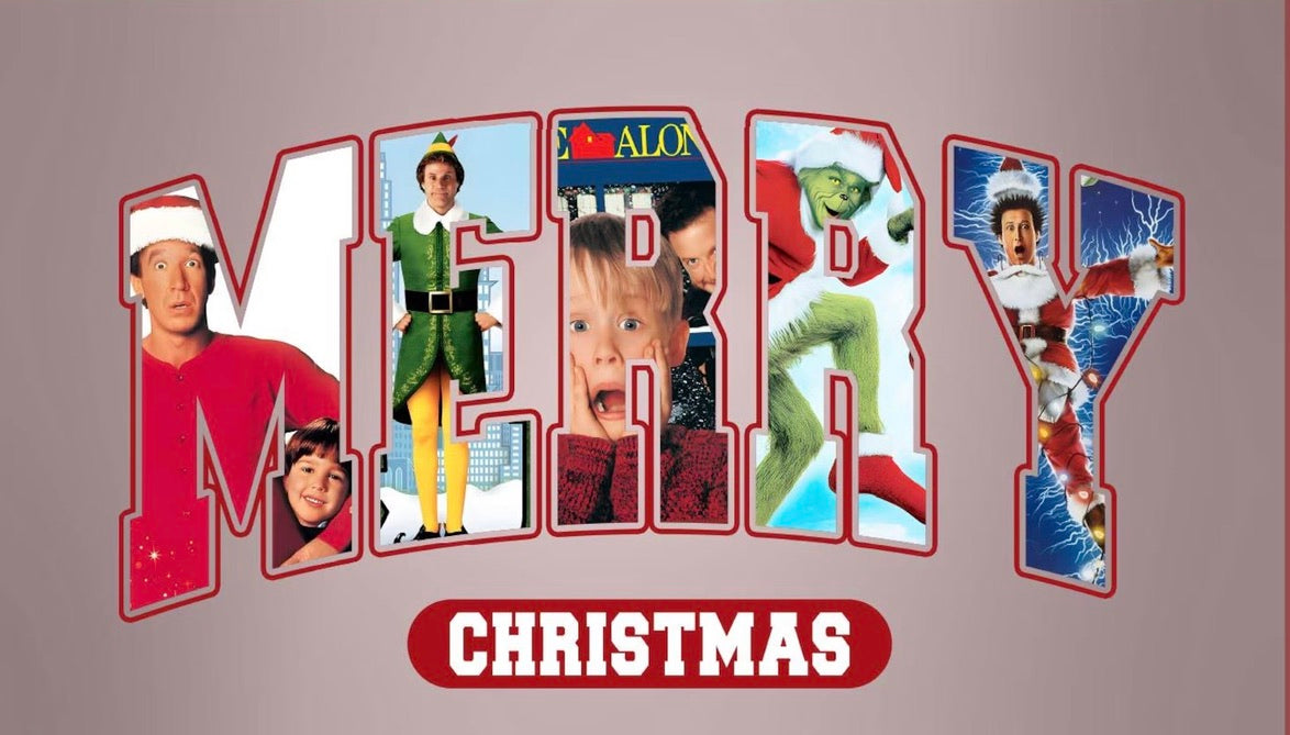 Merry Christmas Movie Mashup Graphic Tee