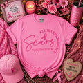 All Warriors Have Scars Breast Cancer Survivor Graphic Tee