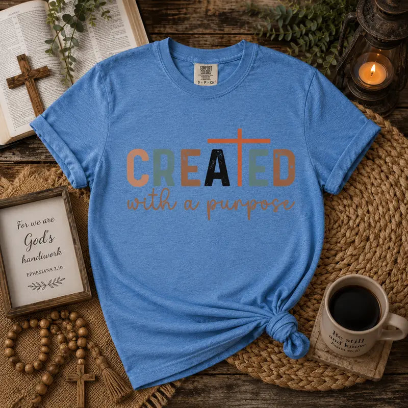 Created With a Purpose Christian Graphic Tee
