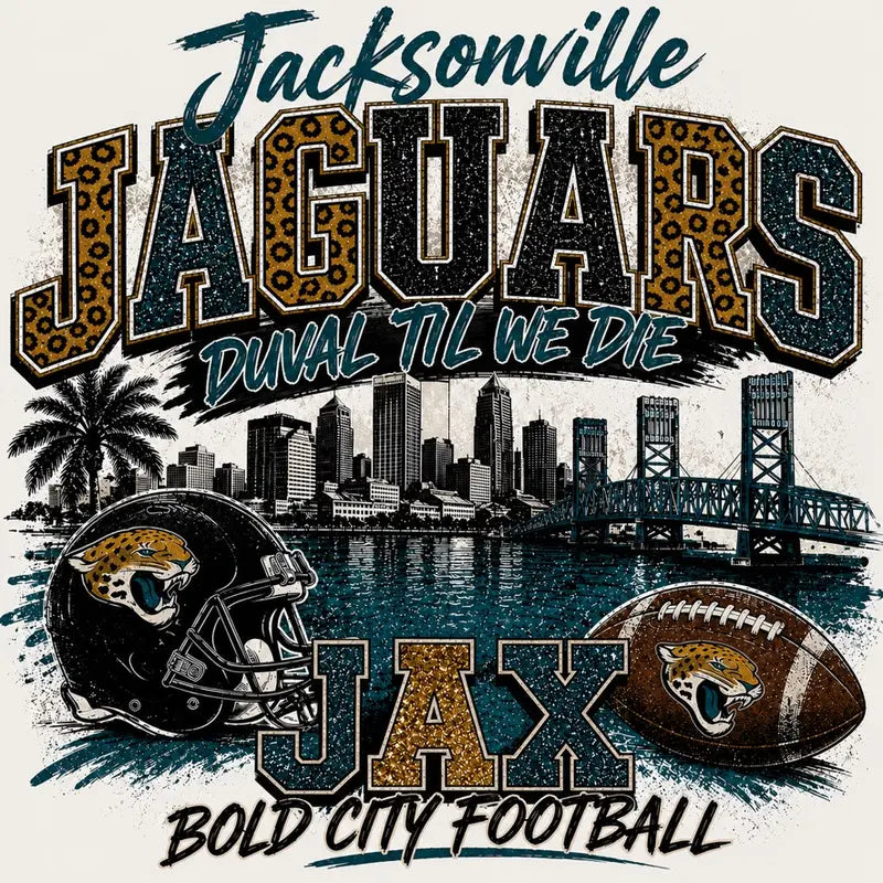 Jacksonville Jaguars Duval Til We Die Graphic Tee