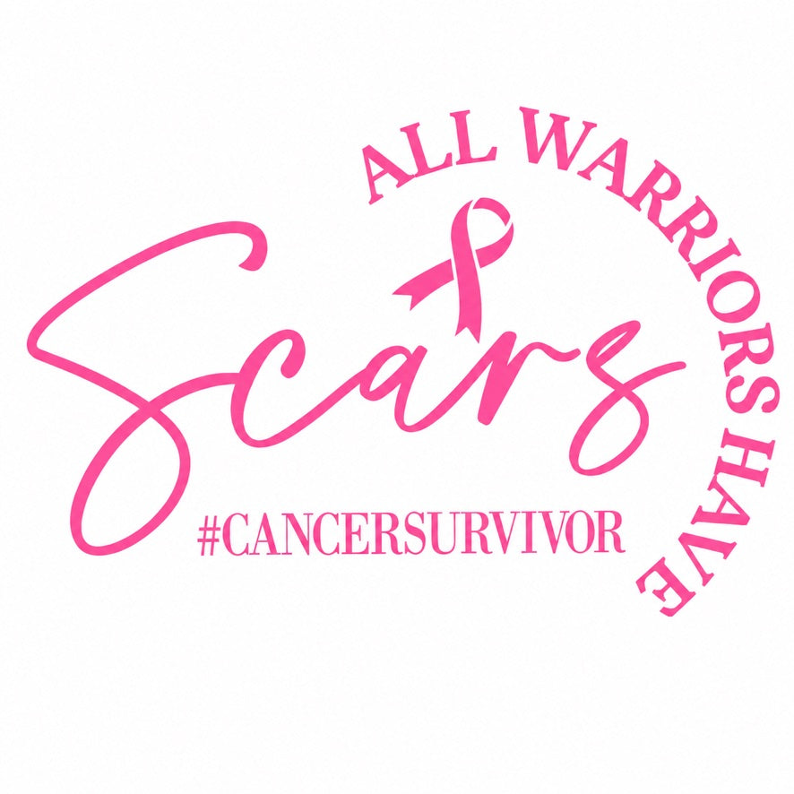 All Warriors Have Scars Breast Cancer Survivor Graphic Tee