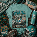 Miami Dolphins Sunshine, Saltwater & Football Graphic Tee