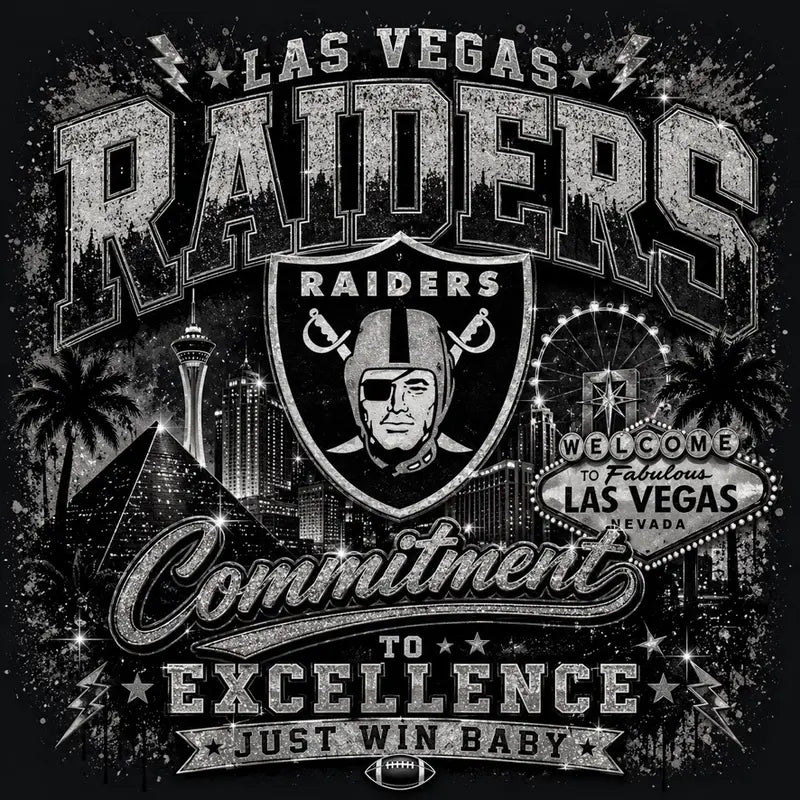 Las Vegas Raiders Commitment To Excellence Graphic Tee