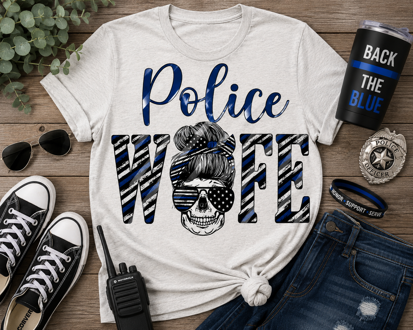 Police Wife Graphic Tee