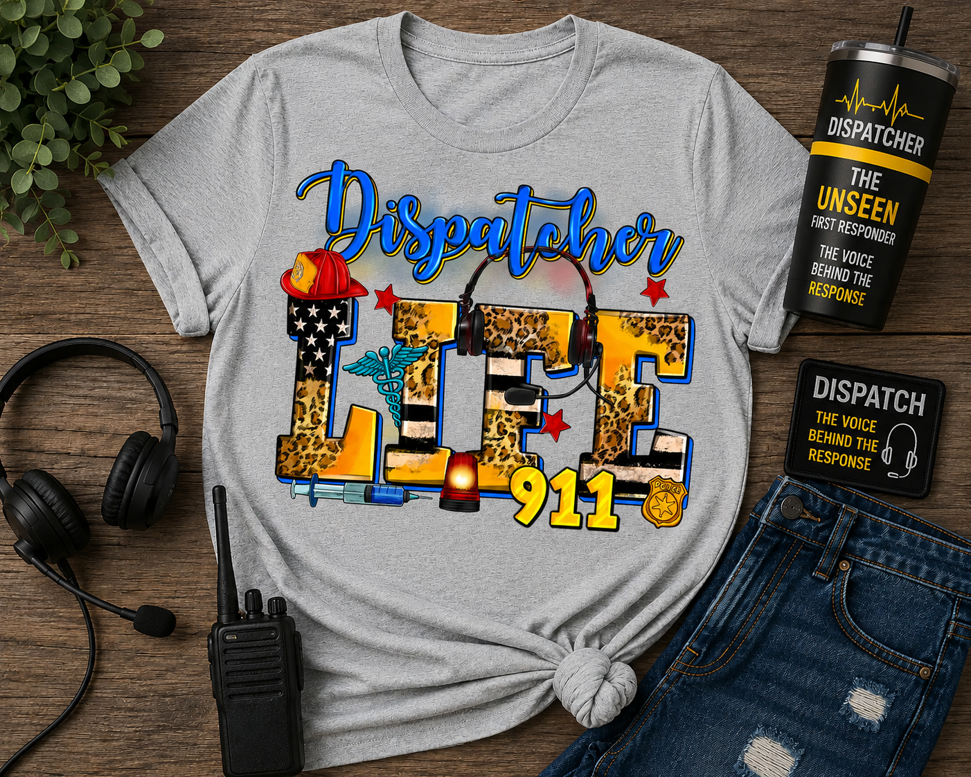 Dispatcher Life 911 Graphic Tee