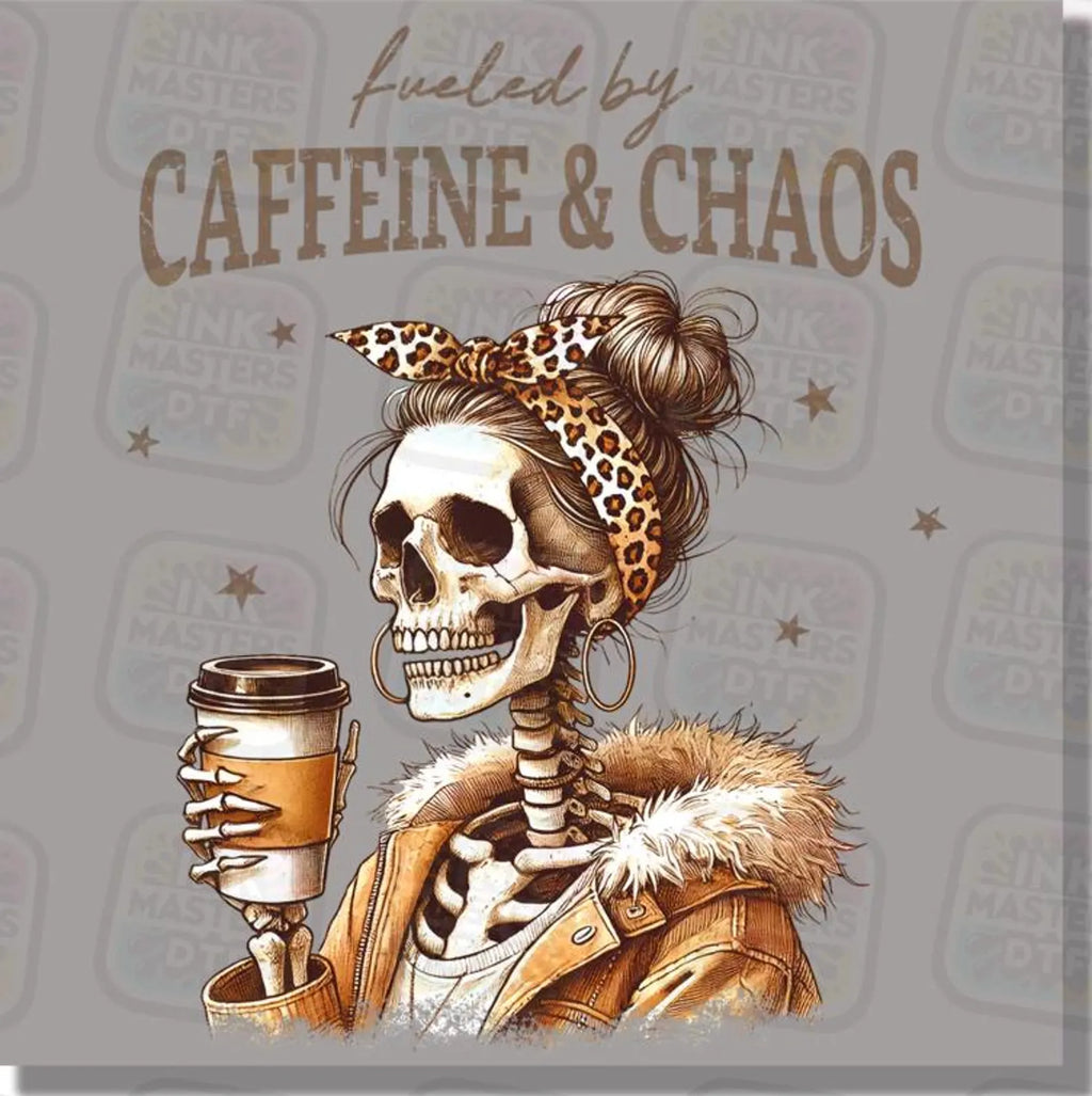 Fueled By Caffeine & Chaos Graphic Tee